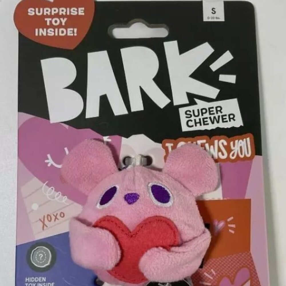 Bark Super Chewer Chews You Squeakrat Admirer Squeaker Dog Toy Small
